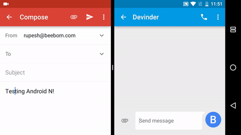 Android-N-drag-and-drop-text-in-split-screen-1